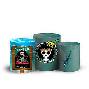Trio Cilindro -  One Piece Brook - Sublimado 3D + Elástico