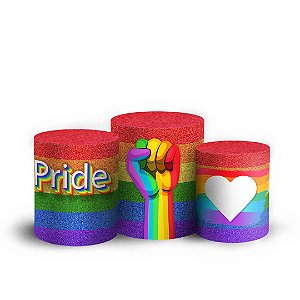 Trio Cilindro -  LGBT - Sublimado 3D + Elástico