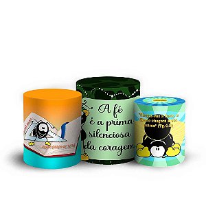 Trio Cilindro -  Smilingüido - Sublimado 3D + Elástico
