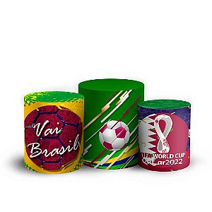 Trio Cilindro -  Copa Qatar - Sublimado 3D + Elástico