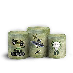 Trio Cilindro - Exército - Sublimado 3D + Elástico
