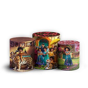 Trio Cilindro - Encanto - Sublimado 3D + Elástico