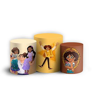 Trio Cilindro - Encanto - Sublimado 3D + Elástico