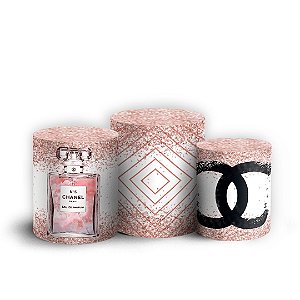 Trio Cilindro - Chanel - Sublimado 3D + Elástico
