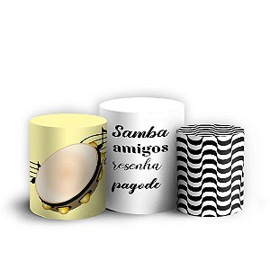 Trio Cilindro - Samba - Sublimado 3D + Elástico