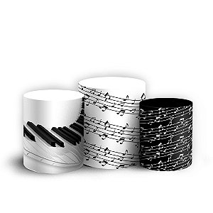 Trio Cilindro - Instrumentos - Sublimado 3D + Elástico