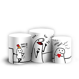 Trio Cilindro - Flork - Sublimado 3D + Elástico