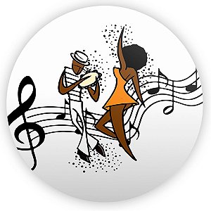 Painel Redondo - Samba - Sublimado 3D