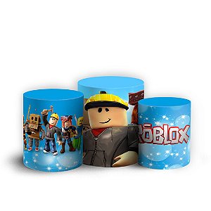 Trio Cilindro - Roblox - Sublimado 3D + Elástico