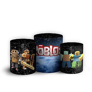 Trio Cilindro - Roblox - Sublimado 3D + Elástico