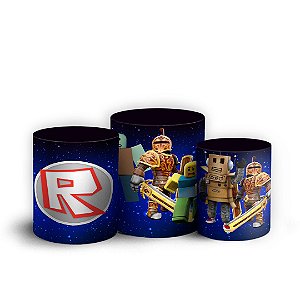 Trio Cilindro - Roblox - Sublimado 3D + Elástico