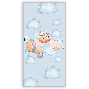 Faixa Lateral - Ursinho Aviador - Sublimado 3D