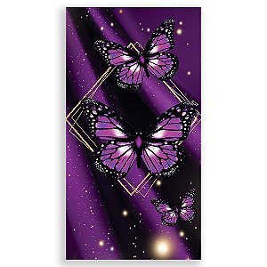 Faixa Lateral - Borboleta Roxa - Sublimado 3D
