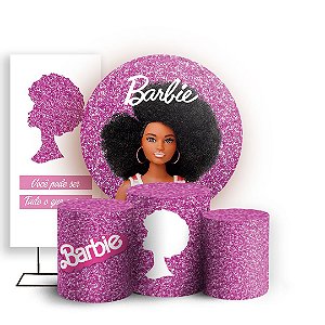 KIT Redondo Trio e Faixa - Barbie - Sublimado 3D