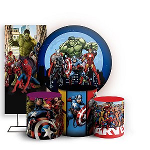 KIT Redondo Trio e Faixa - Herois - Sublimado 3D