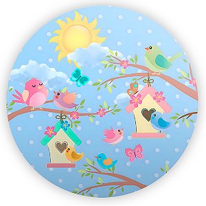 Painel Redondo - Jardim - Sublimado 3D
