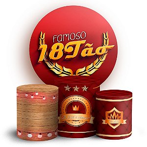 KIT Redondo e Trio - 18 Anos - Sublimado 3D
