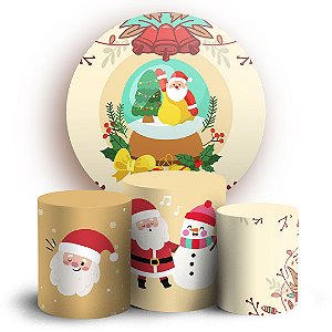 KIT Redondo e Trio - Natal - Ano Novo - Sublimado 3D
