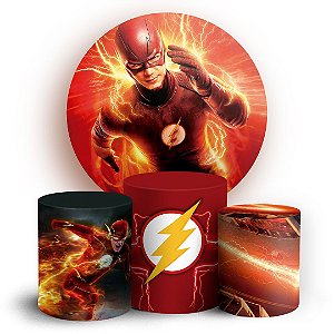 KIT Redondo e Trio - The Flash - Sublimado 3D