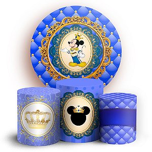 KIT Redondo e Trio - Mickey Realeza - Sublimado 3D