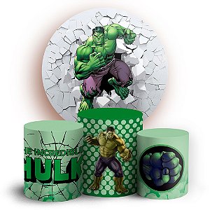 KIT Redondo e Trio - Hulk - Sublimado 3D