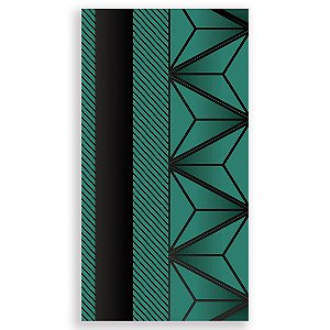 Faixa Lateral - Abstrato Verde - Sublimado 3D