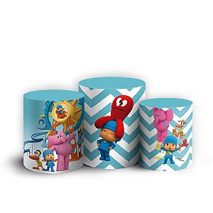 Trio Cilindro - Pocoyo - Sublimado 3D + Elástico