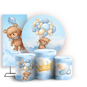 KIT Redondo Trio e Faixa - Urso Baloeiro - Sublimado 3D