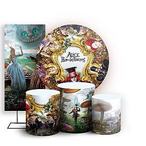 KIT Redondo Trio e Faixa - Alice - Sublimado 3D