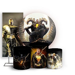 KIT Redondo Trio e Faixa - Adão Negro - Sublimado 3D