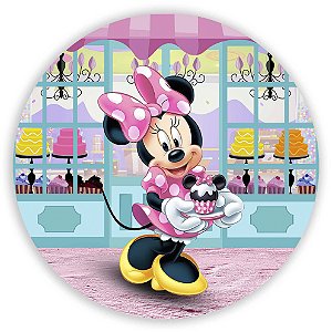 Painel de Mesa - Painel de Mesa - Minnie Confeiteira - Sublimado 3D