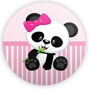 Painel de Mesa - Panda Rosa - Sublimado 3D