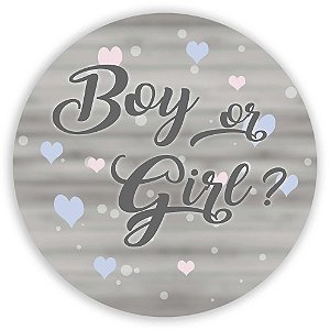 Painel de Mesa - Girl Boy Revelação - Sublimado 3D