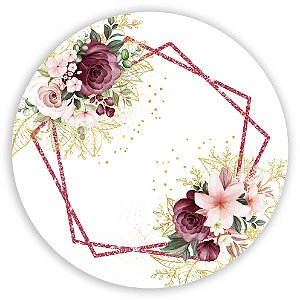 Painel de Mesa - Floral - Sublimado 3D