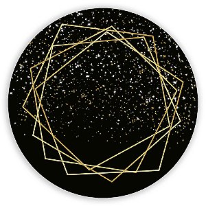 Painel de Mesa - Glitter Dourado - Sublimado 3D