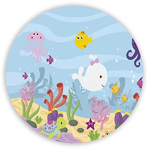 Painel de Mesa - Fundo do Mar - Sublimado 3D