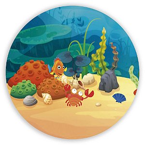 Painel de Mesa - Fundo do Mar - Sublimado 3D