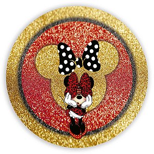 Painel de Mesa - Minnie Vermelha - Sublimado 3D