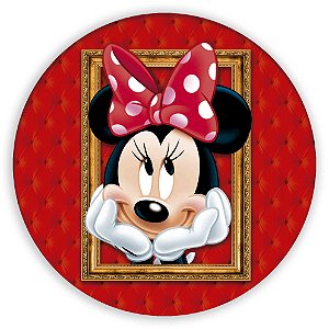 Painel de Mesa - Minnie Vermelha - Sublimado 3D