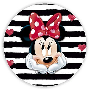 Painel de Mesa - Minnie Vermelha - Sublimado 3D
