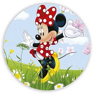 Painel de Mesa - Minnie Vermelha - Sublimado 3D