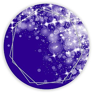 Painel de Mesa - Abstrato Roxo - Sublimado 3D