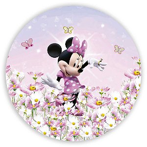 Painel de Mesa - Minnie Rosa - Sublimado 3D