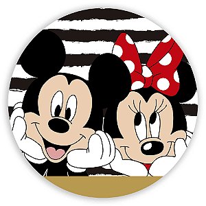 Painel de Mesa - Mickey e Minnie - Sublimado 3D