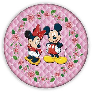 Painel de Mesa - Mickey e Minnie - Sublimado 3D