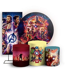 KIT Redondo Trio e Faixa - Herois - Sublimado 3D