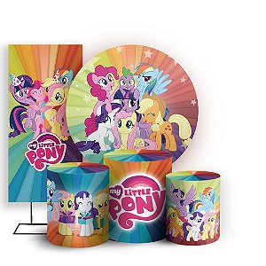 KIT Redondo Trio e Faixa - My Little Pony - Sublimado 3D