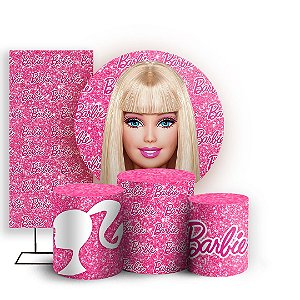 KIT Redondo Trio e Faixa - Barbie - Sublimado 3D