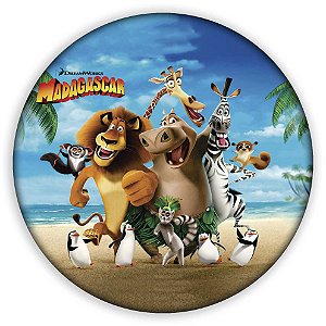 Painel Redondo - Madagascar - Sublimado 3D