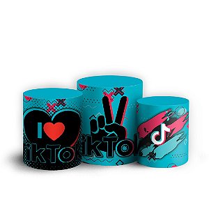 Trio Cilindro - TikTok - Sublimado 3D + Elástico